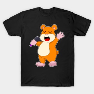 Hamster Singer Microphone Music T-Shirt